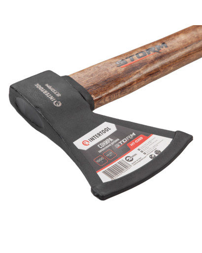 Сокира 1000 г, карбонізована ручка, 48-57 HRC STORM INTERTOOL HT-0269
