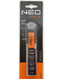 Леза сегментні 18 мм*0.7 мм 10шт NEO-TOOLS