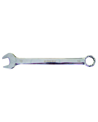 Ключ ріжково-накидний 21мм CrV head polished SIGMA (702721z)