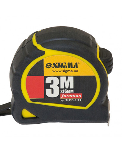 Рулетка Foreman 3м*16мм Sigma (3815131)