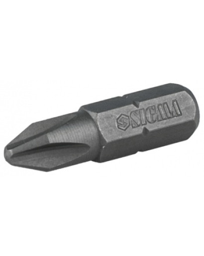 Набор бит Ph2x25мм 1/4" 10шт S2 (блистер) SIGMA 