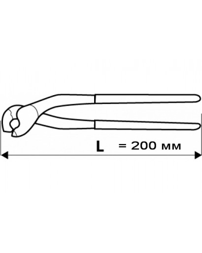 Клещи для работ с плиткой 200 мм, прорезиненная рукоятка TOPEX