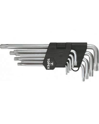 Набор Ключей Torx T10-T50 длинных 9 шт CrV TOPEX
