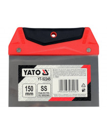 Шпатель для фінішного шпаклювання нержавіюча сталь 150мм YATO (YT-52245)